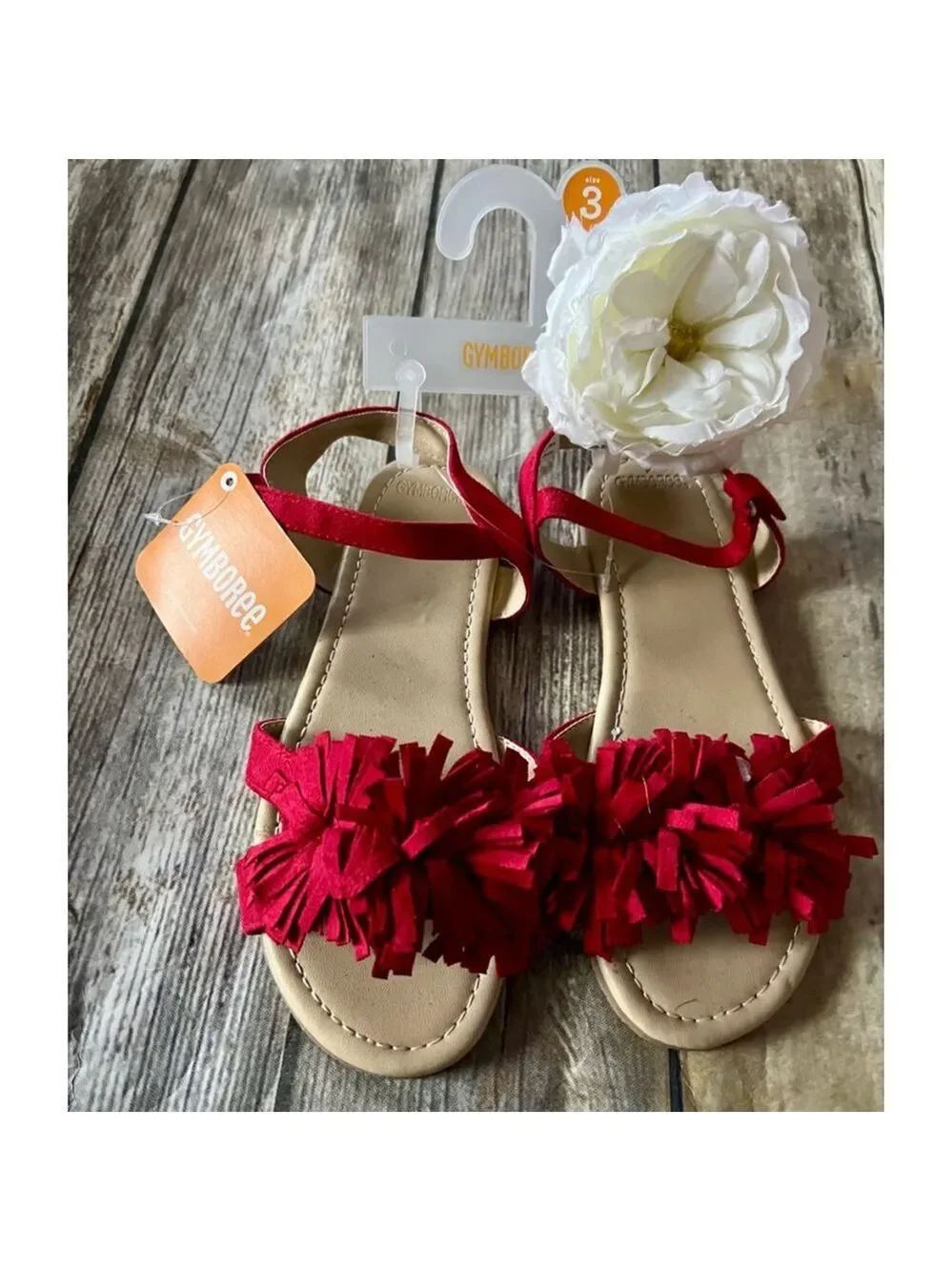 Nwt Red Gymboree Sandals-Size 3